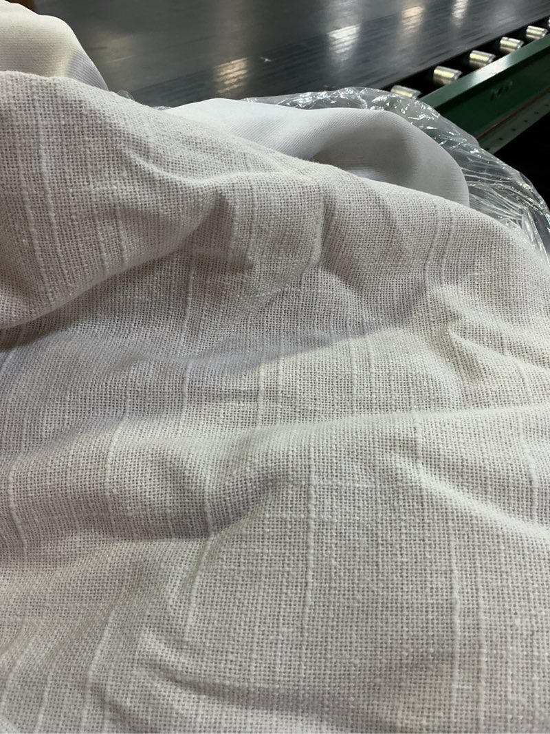 Condition photo showing Good Condition for  cotton slub room darkening curtain - single panel, cloud, 48x84
