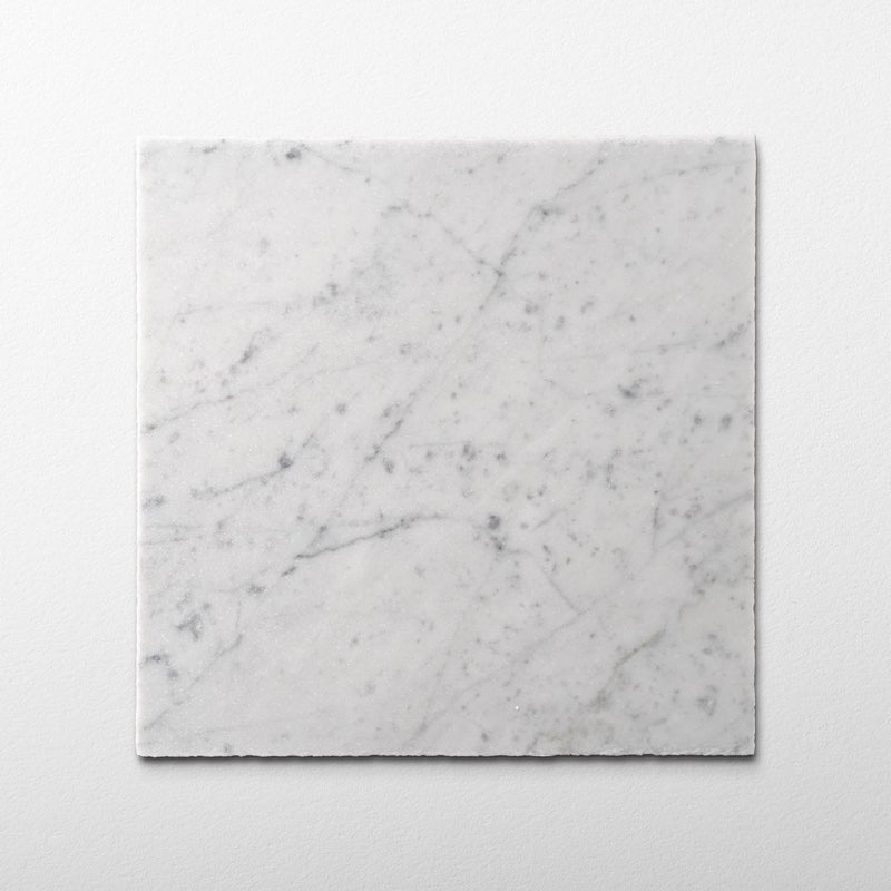 12 ps  Bianco Carrara Marble 12x12 Patina Tile