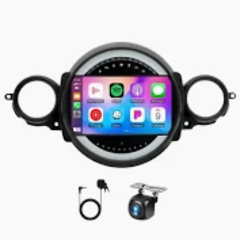 4G+64G Car Radio Stereo for BMW Mini Cooper R56/Mini Clubman R55 2007-2013, Android Radio 9" 1280*72