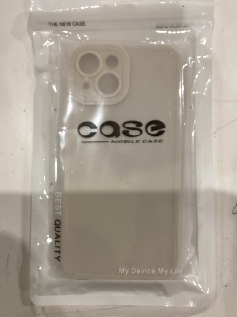 Condition photo showing New/Like New for Silicone Case for iPhone 15 Case 6.1-Inch, Women with Ring Holder Expanding Kickstand, Girl Cute Rubber Protective Phone Cover (White)