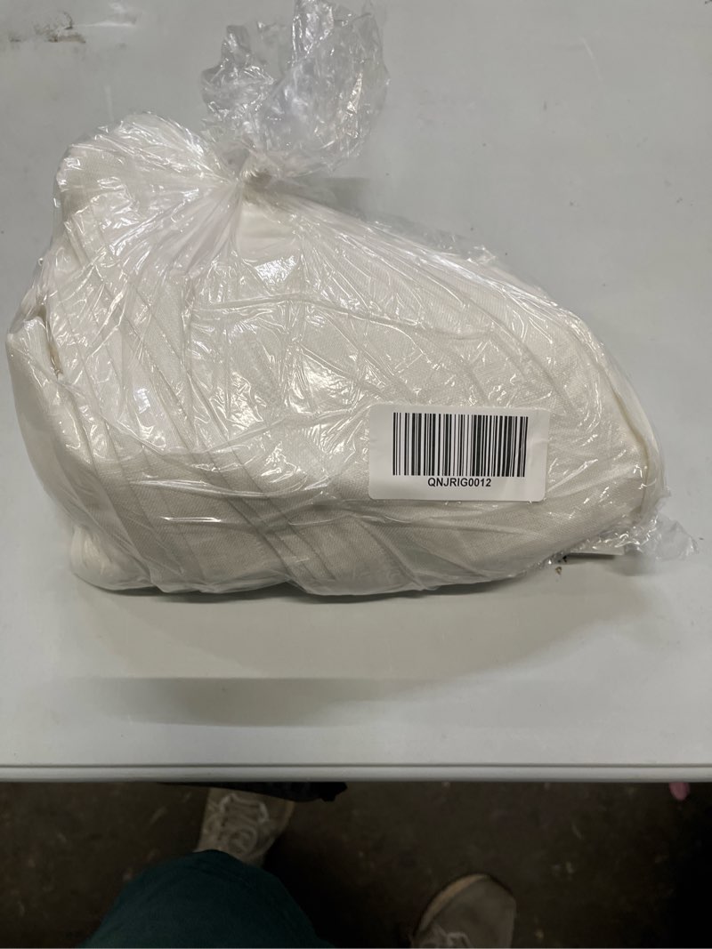 Condition photo showing Good Condition for european linen sheer curtain set, 48x84, white