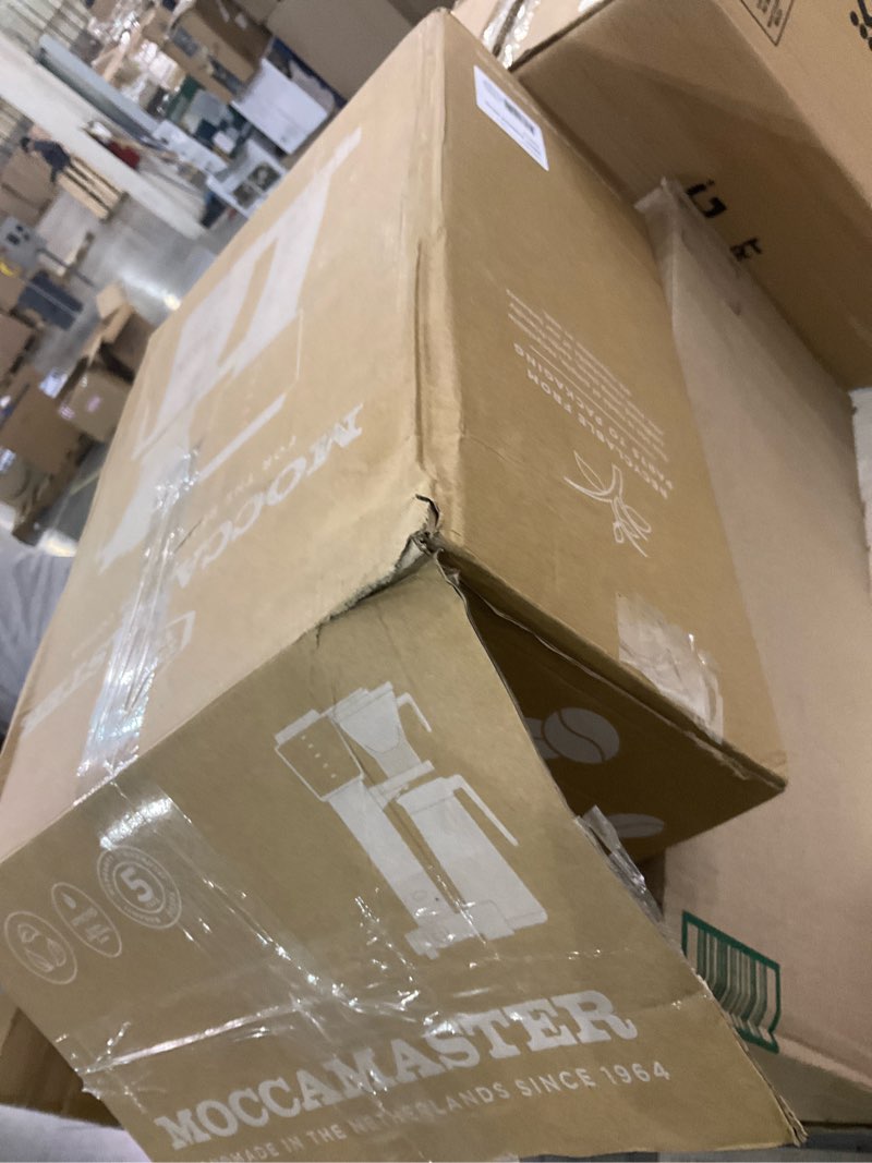 Condition photo showing As Is for Technivorm Moccamaster 79312 KBGT Coffee Brewer, 40 oz, Polished Silver Polished Silver Coffee Maker