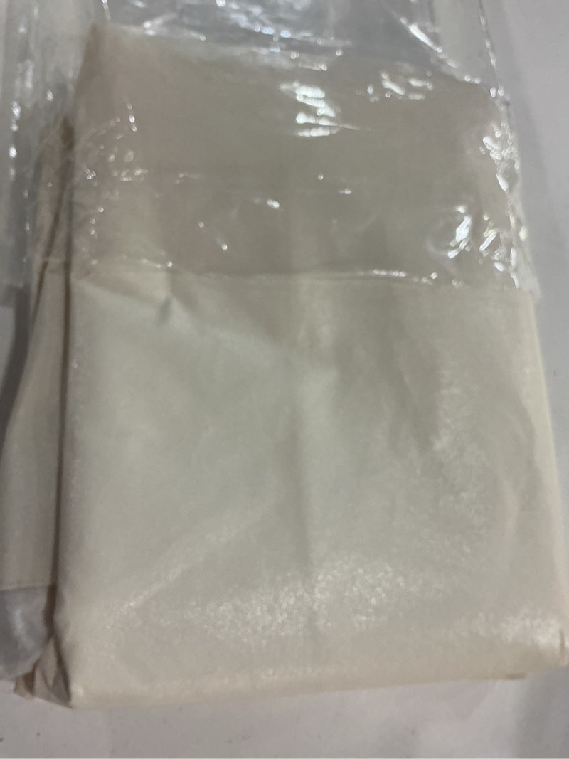 Condition photo showing Good Condition for smiry rectangle table cloth 60x144 inch, waterproof wipeable vinyl tablecloths protector, oil spill proof plastic table cover for dining, picnic, camping, outdoor, beige 144" x 60" (rectangular) beige