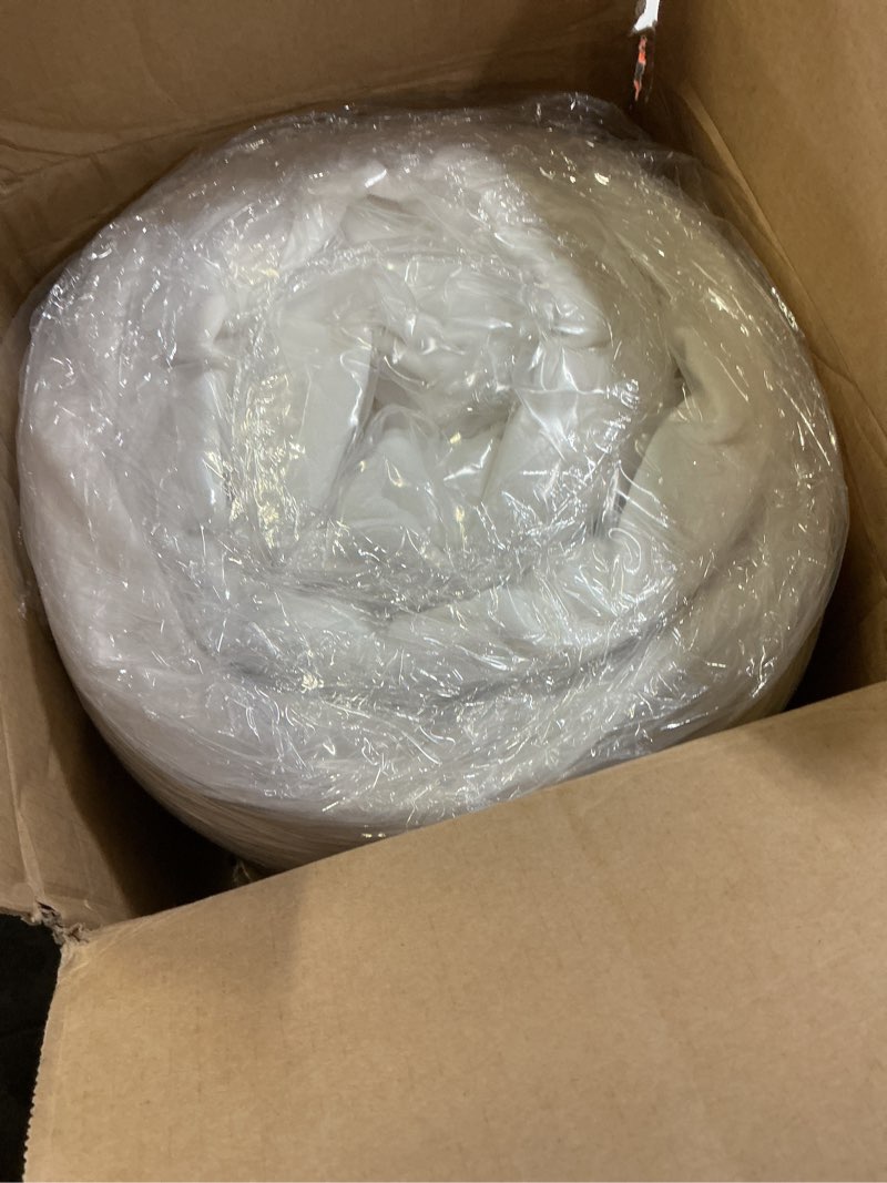 Condition photo showing New/Like New for fdw | 8 inch twin mattress | medium firm | gel memory foam mattress | white | bed in a box, certipur-us certified | pressure relief, cooling ventilated foam | washable removable cover white twin 8 in