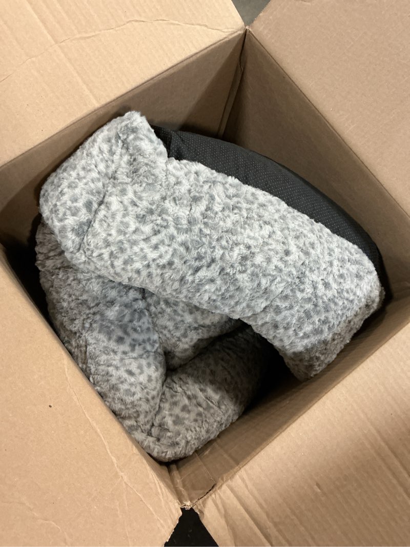 Condition photo showing As Is for JOEJOY Dog Bed Medium Size Dog, Washable Orthopedic Premium Soft Corduroy Fleece Pet Bed with Removable Zipper Cover, Cute Calming Puppy Bed with Non Skid Bottom Grey M (30"x24"x8")