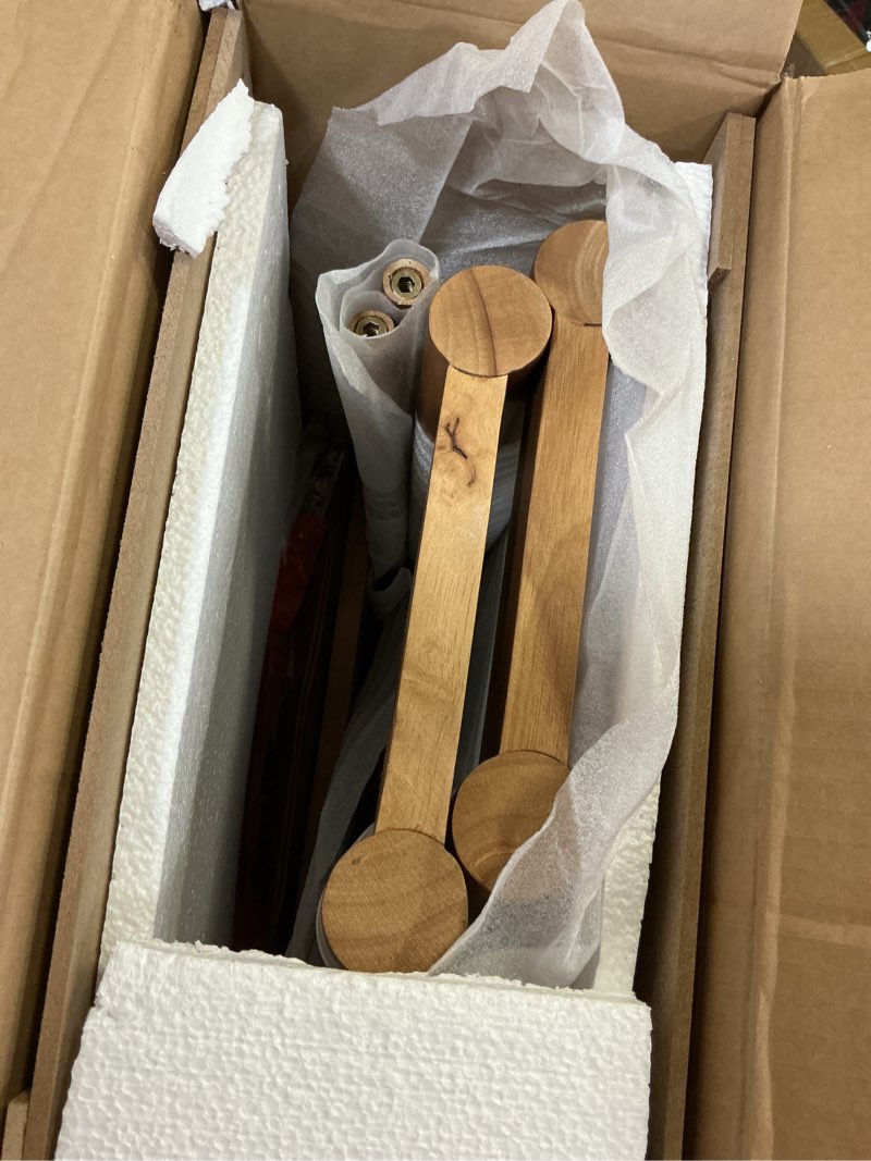 Condition photo showing Good Condition for JONATHAN Y BSL2002A Peroni 30.5" MidCentury Classic Saddle-Seat Solid Wood/Vegan Leather Backless Ba