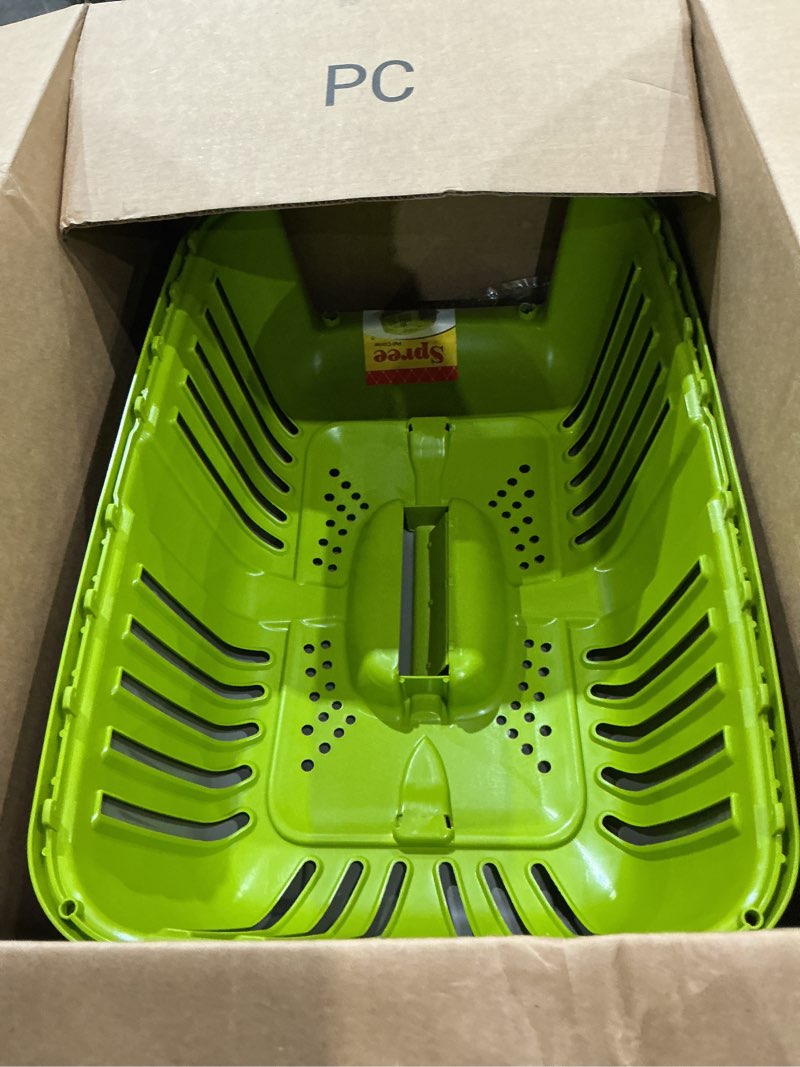 Condition photo showing Good Condition for midwest homes for pets spree travel carrier - hard-sided dog & cat carrier, small pet travel crate with handle, ventilated design, easy assembly, 24-inch, blue green 22 inch