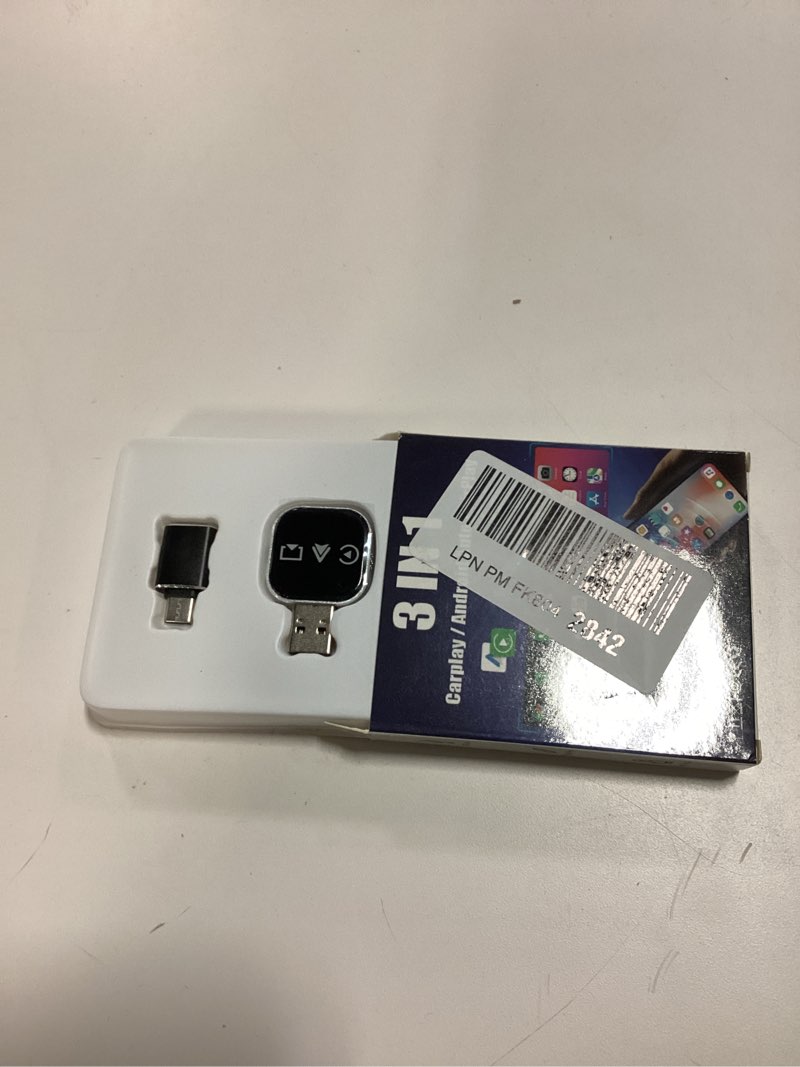 Condition photo showing New/Like New for Wireless Carplay Mirror Link Adapter for Apple 3 in 1 Bluetooth Mirroring iOS Phone to Car Screen Adapter 2026 Wired to Wireless Portable USB Car Play Screen Connector for iPhone to Watch Movies