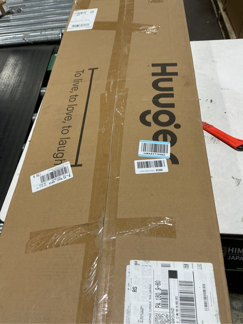 Condition photo showing Good Condition for Huuger 55 Inch Computer Desk with 8 Fabric Drawers, Office Desk Work Desk for Home Office, Study, Gaming Desk with Drawers, Large Storage, Rustic Brown Rustic Brown 54 inch