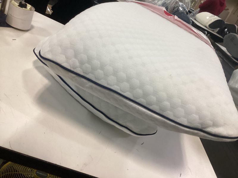 Condition photo showing As Is for WEEKENDER Gel Memory Foam Pillow - Queen Size - 2-Pack - Medium Plush Feel - Neck & Shoulder Support - For Back, Side, & Stomach Sleepers - Home, Hotel, & Hospital Essentials Queen 2 Pack
