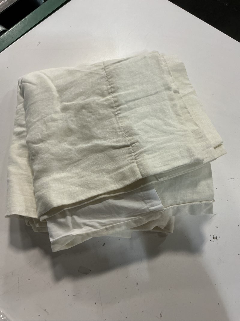 Condition photo showing Good Condition for    quince heavyweight european linen curtain 48”x84 “