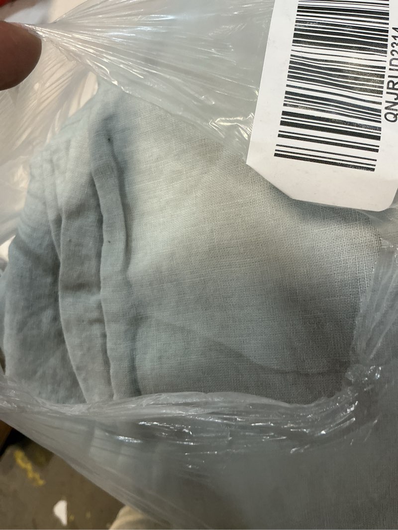 Condition photo showing Good Condition for european linen duvet cover, full/queen, mist