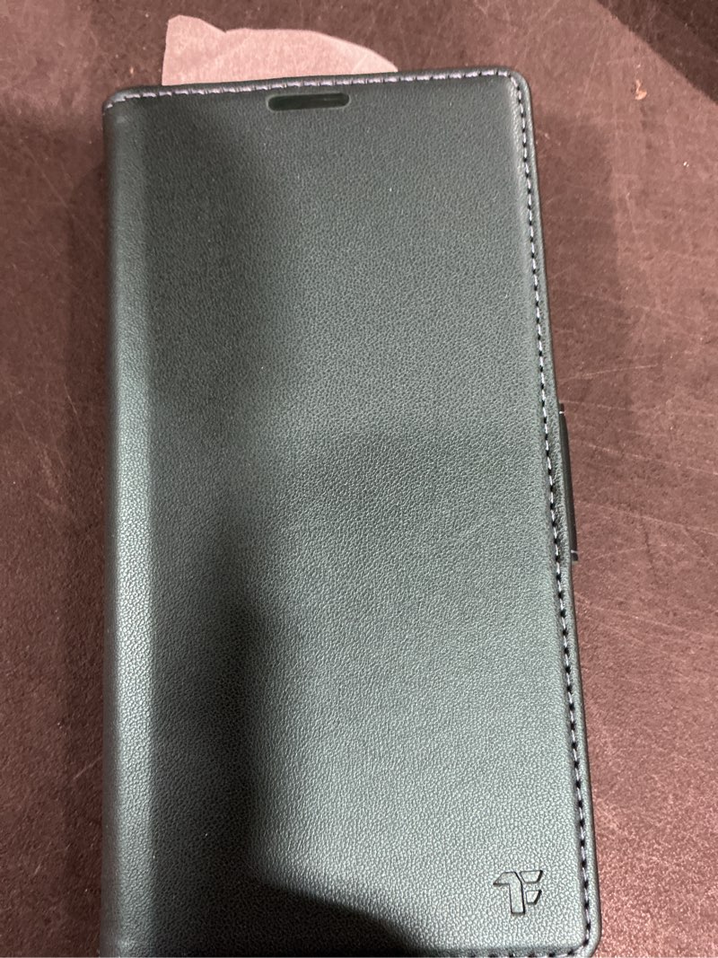 Condition photo showing New/Like New for for iPhone 14 Plus Case Wallet with RFID Blocking Card Holder, PU Leather Kickstand Protective Flip Phone Cover Fit for iPhone 14 Plus 6.7", Bluish Green for iPhone 14 Plus - 6.7'' Bluish Green