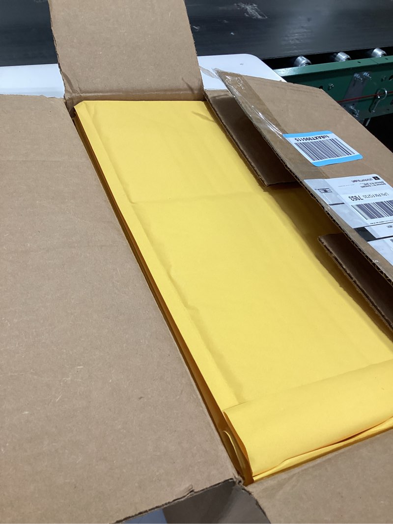 Condition photo showing Good Condition for amazon basics kraft bubble self-seal mailer, 4" x 8" (internal size - 3.75" x 7"), 50-pack, brown 50 pack 4" x 8"