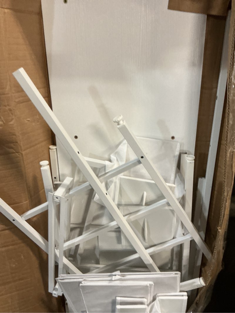 Condition photo showing As Is for (similar)  max home white dresser 6 fabric drawers 80x30x62 cm