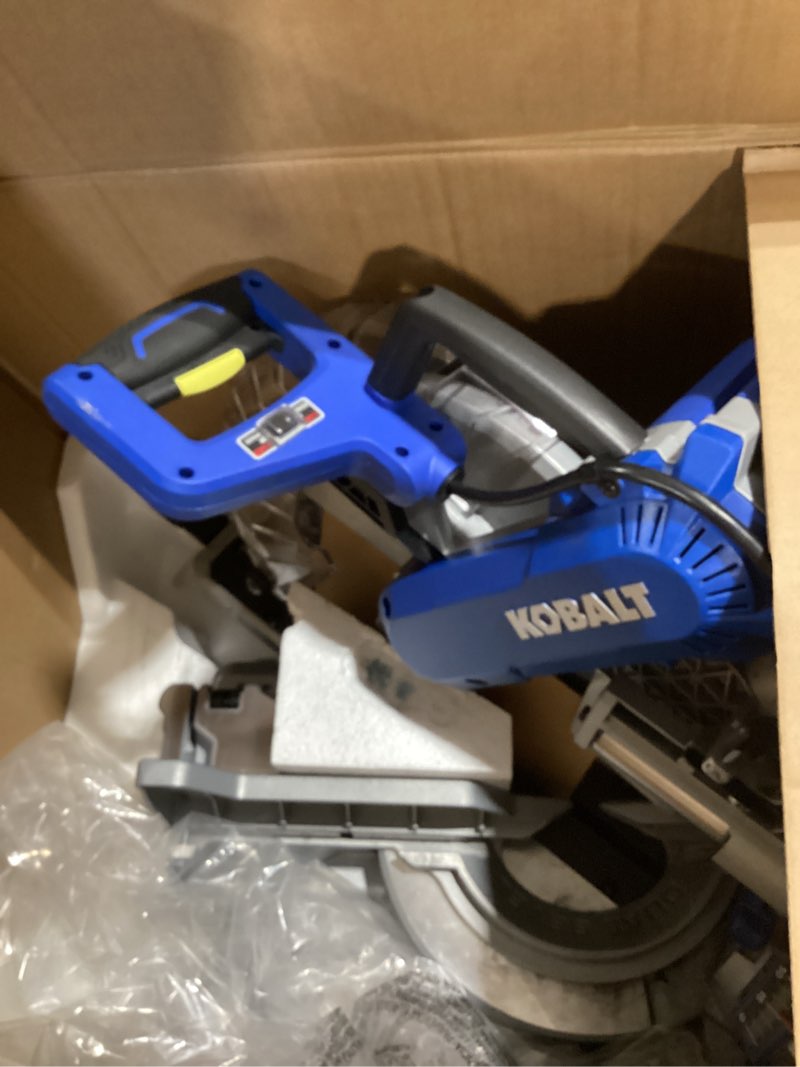 Condition photo showing Good Condition for kobalt compact 12-in 15-amp dual bevel sliding compound corded miter saw