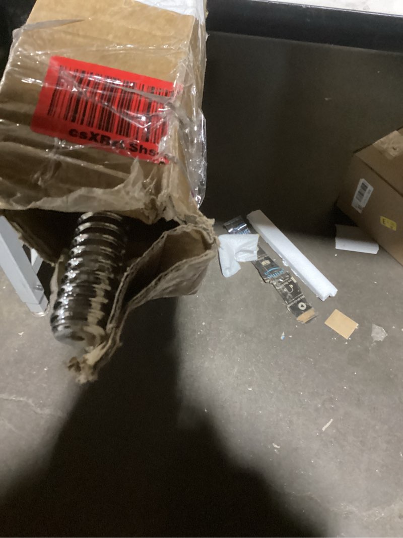 Condition photo showing Good Condition for 47" EZ Curl Bar Weight Lifting Bar, for Hip Thrusts/Squats/Lunges, 1" Weight Plates Curling Bar for Gym and Home, with Star Collars 1 inch-silver