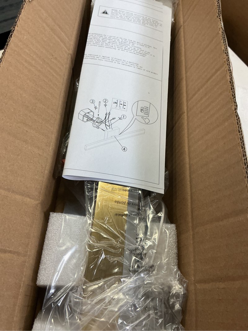 Condition photo showing Good Condition for gold bathroom vanity light 23.6 inch, 20w dimmable 5cct led modern bathroom light fixture over mirror hardwired - etl certificated gold 23.6inch