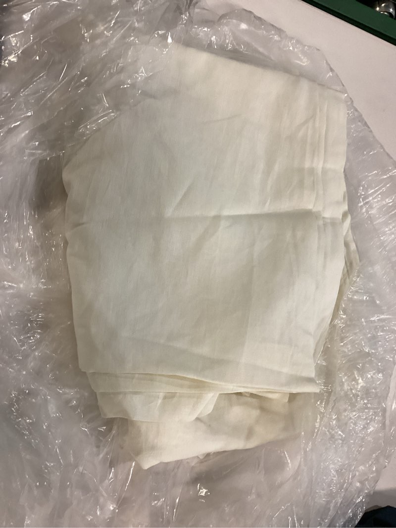 Condition photo showing Good Condition for ( 1 panel) quince european linen room darkening curtain - single panel 48x120 color flax 