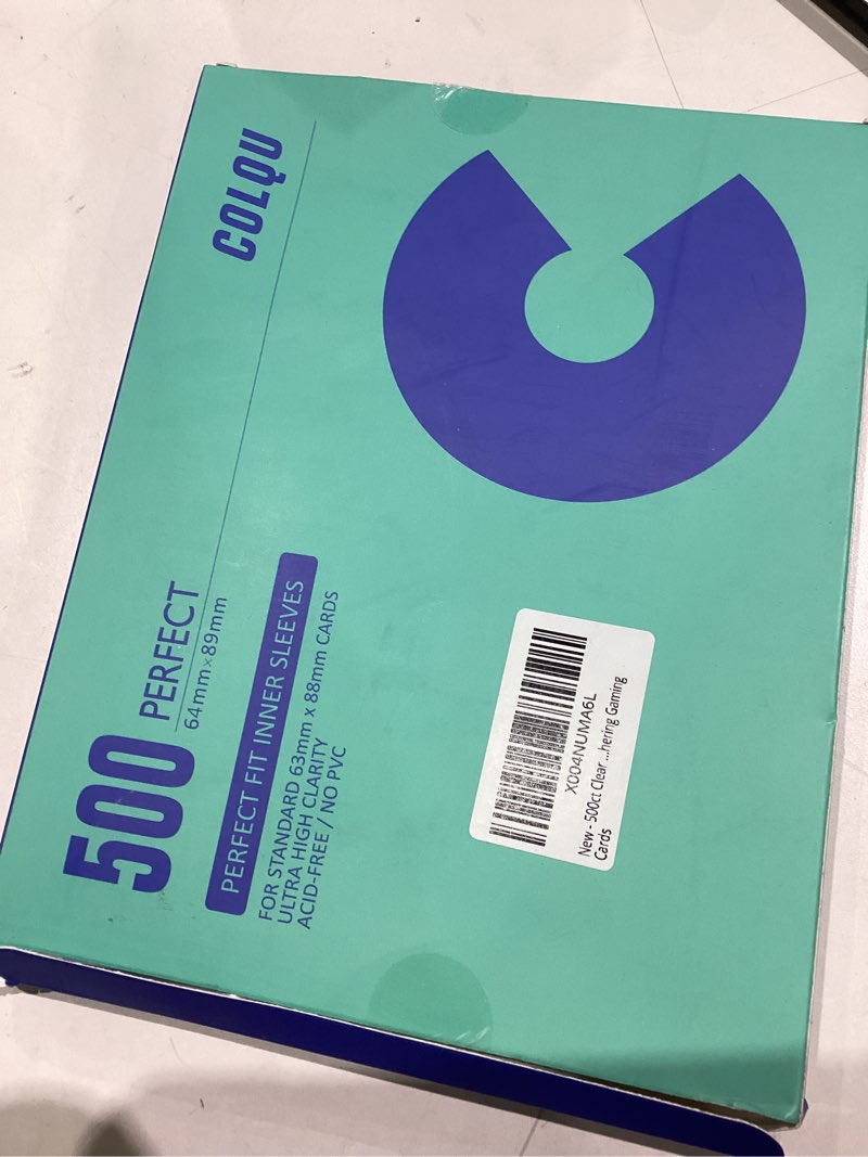 Condition photo showing Good Condition for 600 Pack Exact Fit Card Sleeves, Perfect Fit Inner Sleeves Ideal for Double-Sleeving, Clear Trading Card Sleeve for MTG, PKM, TCG Clear 600 Inner Sleeves