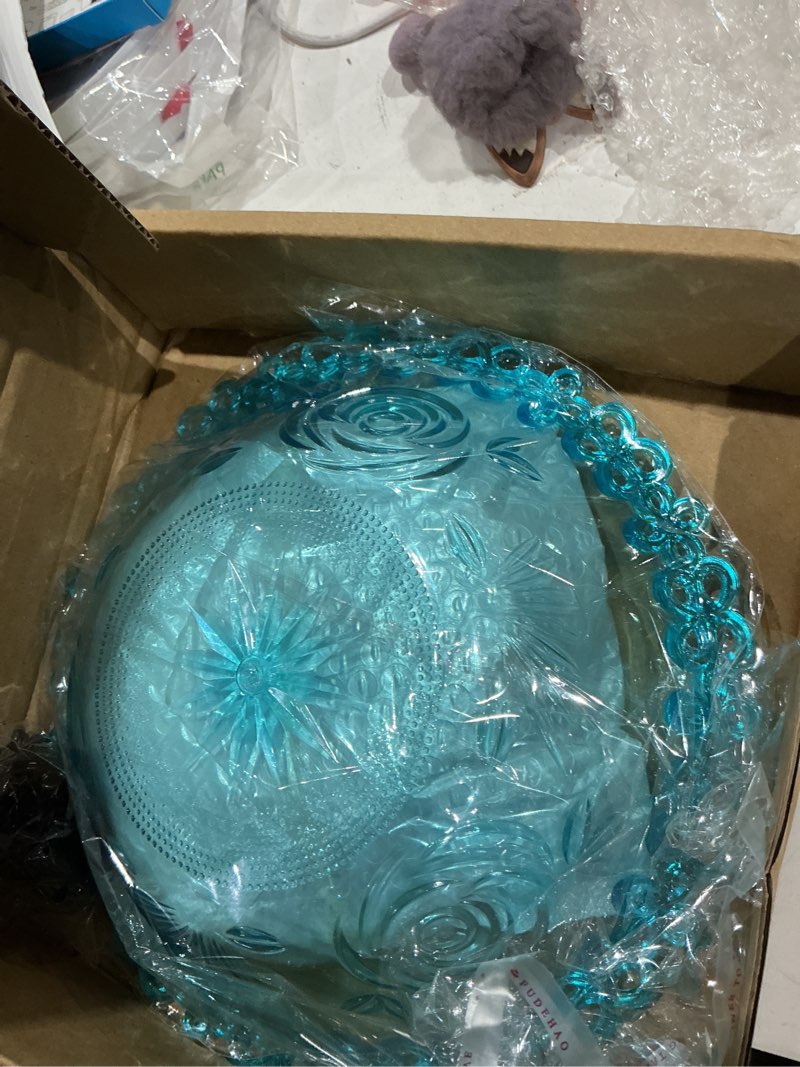 Condition photo showing Good Condition for new hanging solar bird bath fountain,3 layers hanging bird bath for outside with solar fountain