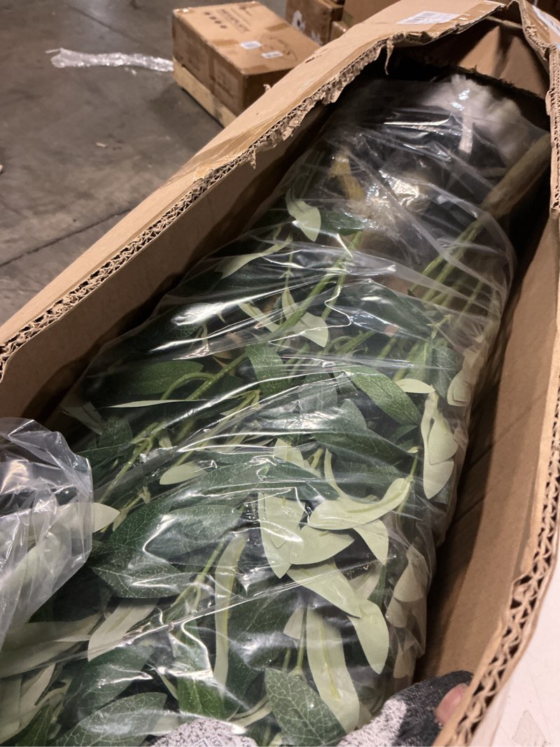 Condition photo showing Good Condition for 7ft Artificial Olive Tree Potted, Faux Indoor Plants with Natural Wood Trunk & Lifelike Fruits, Realistic Tall Fake Tree for Home Office Decor, Housewarming Gifts