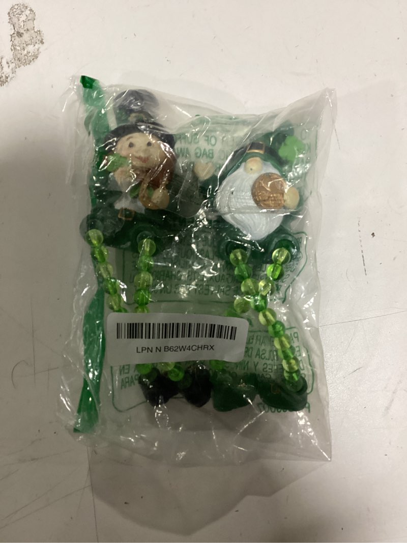 Condition photo showing New/Like New for Braxio St Patricks Day Collectible Figurines - Resin Set of 2 Green Gnome Shelf Sitter St Patricks Day Decor Table Centerpieces for Dining Room Gift for Women St Patrick's Gnome 2