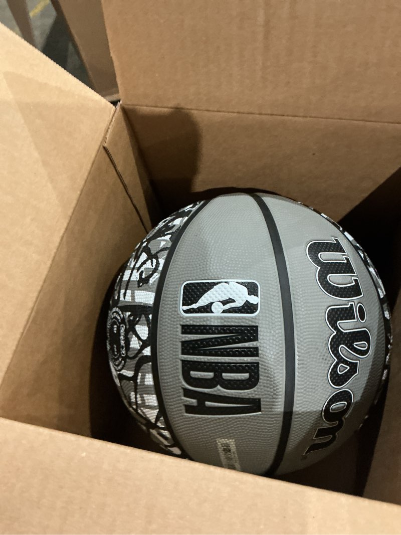 Condition photo showing Good Condition for wilson nba team graffiti basketballs brooklyn nets