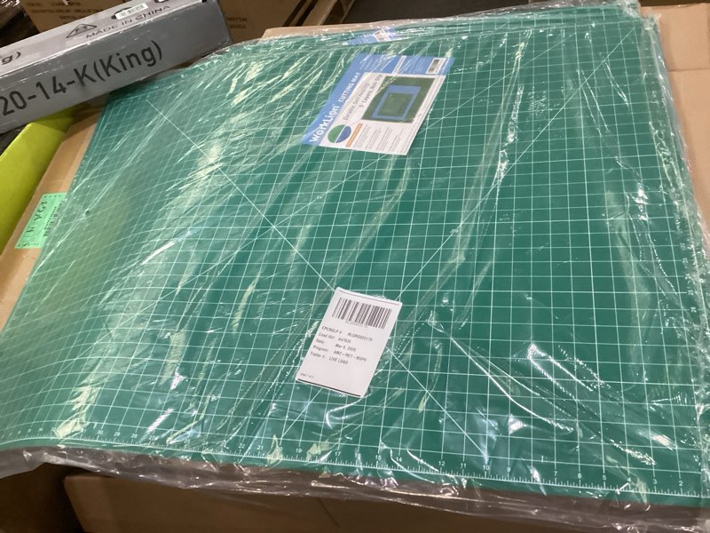 Condition photo showing As Is for worklion self healing cutting mat 36" x 48" for sewing,fabric cutting,rotary cutting,5-layer non-slip as desk top for Scrapbooking & Quilting & Sewing & Arts & Crafts Project…… 48"L x 36"W Green/Green
