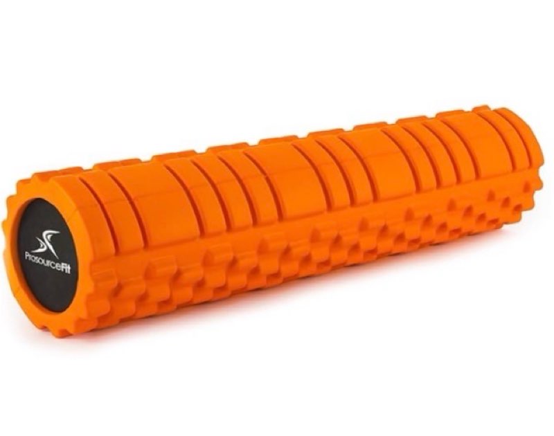 prosource sports medicine foam roller 24” x 6” (3 61 cm x 15 cm) with 2 density zones for deep-tissu