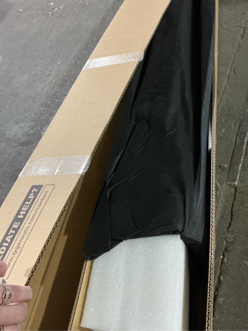 Condition photo showing As Is for Tyger Auto T1 Soft Roll Up Truck Bed Tonneau Cover Compatible with 1999-2016 Ford F-250 F-350 Super Duty | Styleside 8' Bed (97") | TG-BC1F9028 , Black