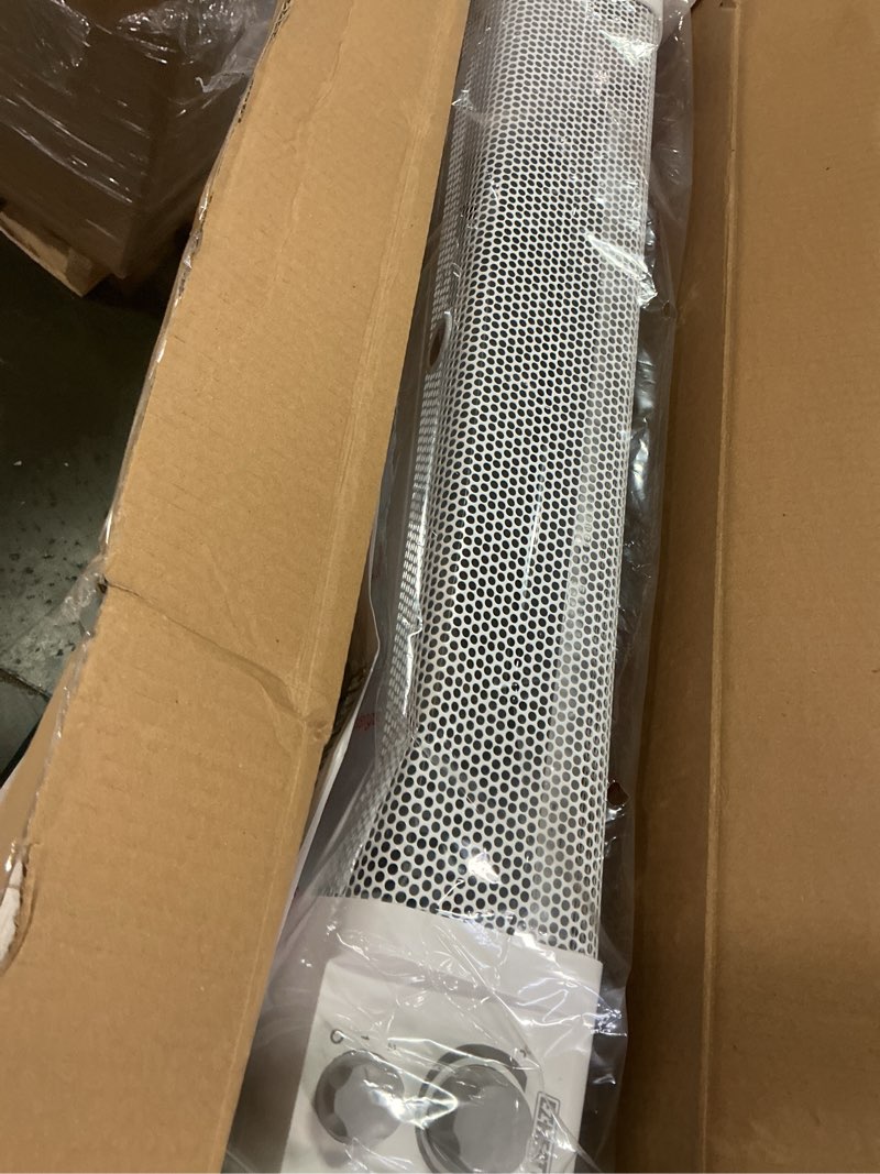 Condition photo showing As Is for EZ-HEAT 1,500 Watt Baseboard Space Heater with Adjustable Thermostat, Dent-Proof End Panels, Overheat Protection, Tip-Over Switch, & Stay-Cool Body, CZ600