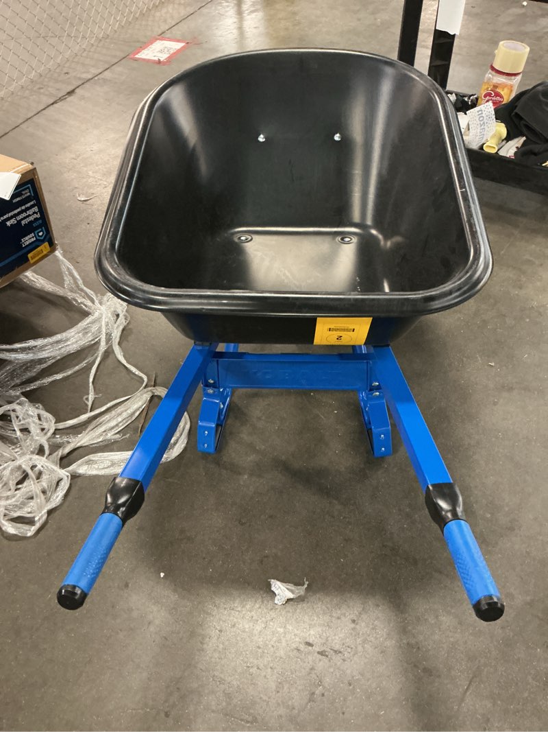 Condition photo showing As Is for kobalt wheel barrel