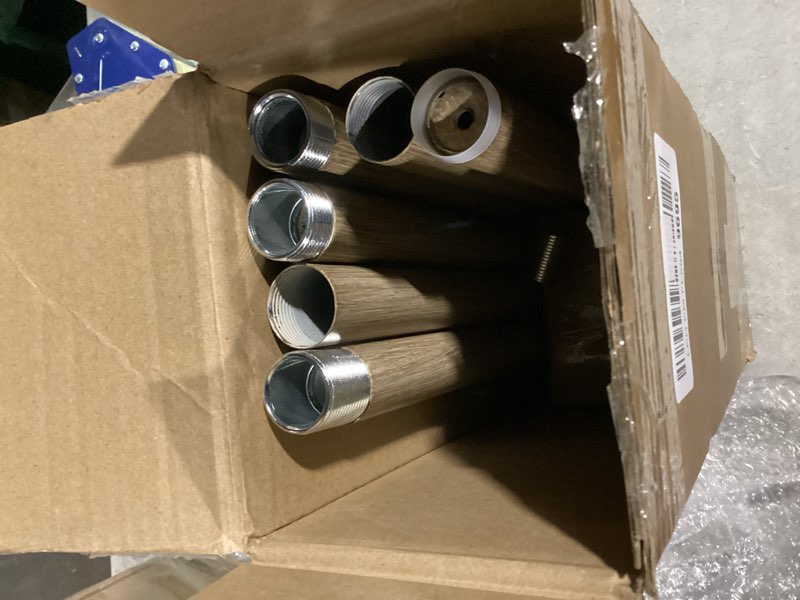 Condition photo showing Good Condition for Boho Wood Curtain Rods for Windows 72 to 144 inch,1" Adjustable Heavy Duty Window Curtain Rod with Imitation Wood Grain Finials,Rustic Decorative Drapery Rods Set,Size:36-150'',Weathered Wood 36'' - 150''(1 Pack) Weathered Wood