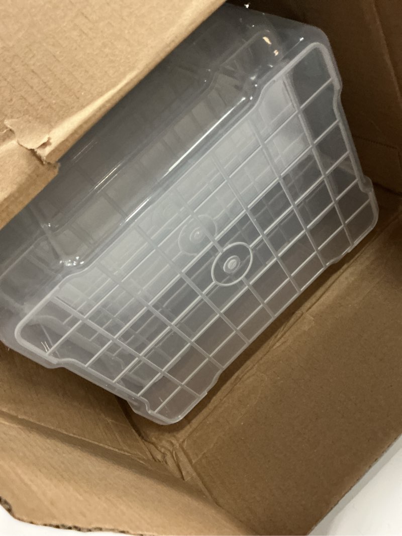 Condition photo showing item condition for 7 Pack Small Storage Bins Plastic Storage Container Stackable Box with Lids,with Handle Clear Plastic Container for Suitable for storing snacks, tools, cosmetics, toys