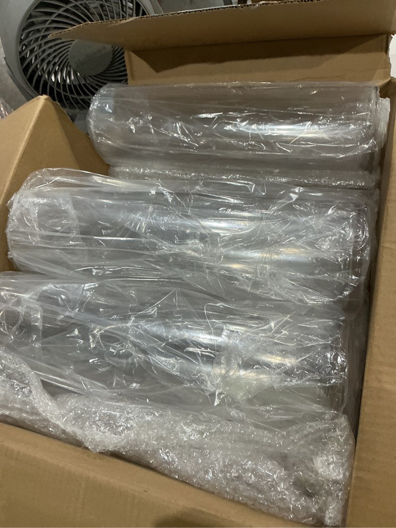 Condition photo showing New/Like New for nuogo 12 pcs plastic clear cylinder vase for home 16 inch acrylic flower clear vase centerpiece for centerpieces wedding party decorations