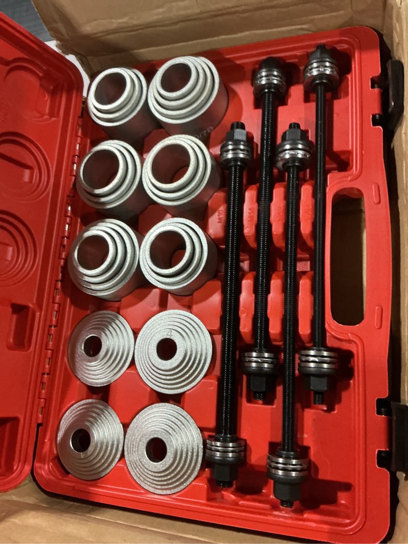 Condition photo showing As Is for 28pcs Press and Pull Sleeve Kit Bushing Press kit Bushes Bushing Bearings Seals Removal Installation Tool Bushes Bearings Seals Removal Install Tool Bushing Removal Tool