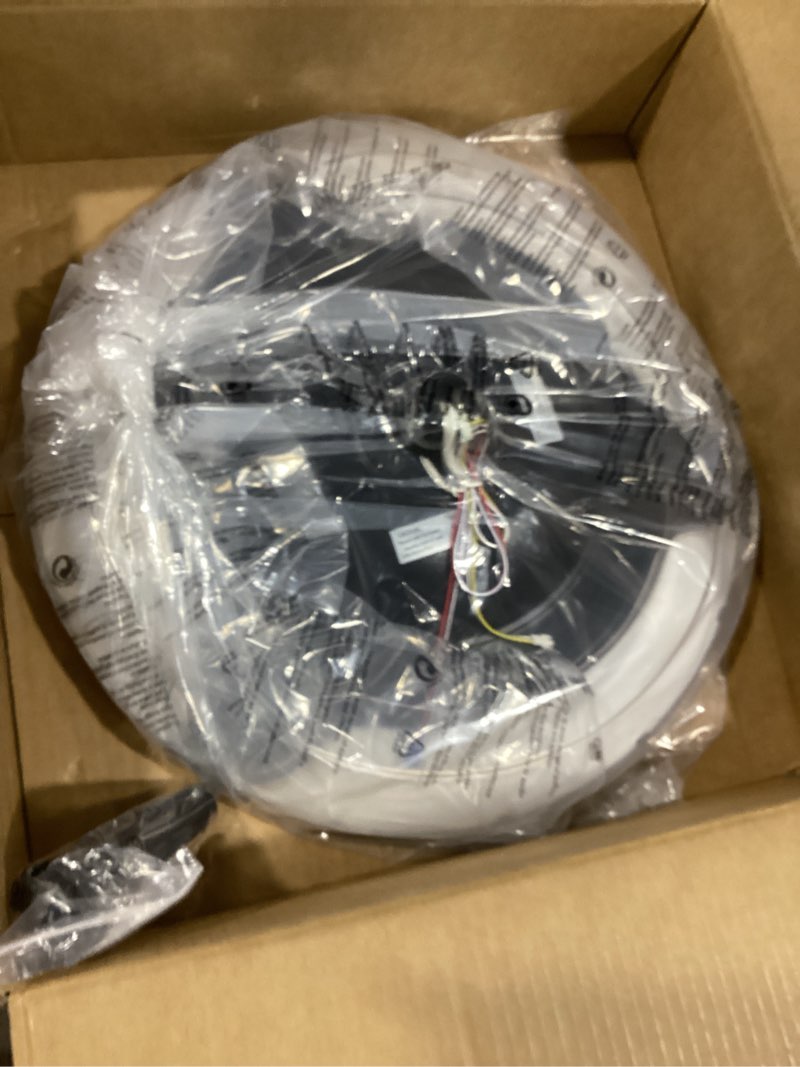 Condition photo showing Good Condition for 42" Retractable Ceiling Fan with Lights, Slim Fandelier Ceiling Fans with Lights and Remote, Dimmable 6 Speed Silent Modern Ceiling Fan with Light for Bedroom Living Room Kitchen-Black Black 42 inch