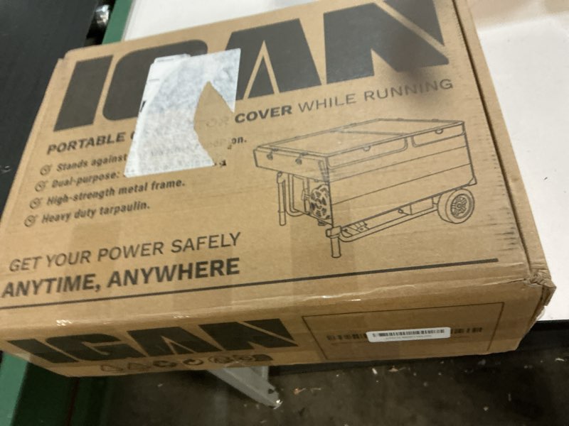 Condition photo showing New/Like New for igan generator covers while running pro-max for most 3500w-12000w generators - ultra heavy duty generator covers for outside with windproof kit - portable waterproof generator cover, black black pro-max windproof version
