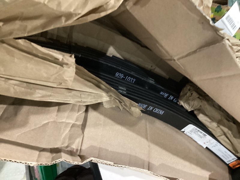 Condition photo showing Good Condition for dorman 929-1033 utility trailer leaf spring, eye/eye, 1 3/4" width, 26" length, 4 1/4" arch, 5 leaf, 2500lb capacity