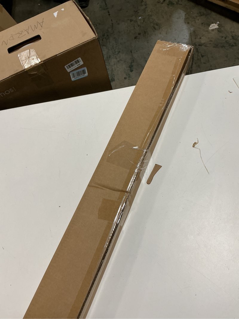 Condition photo showing New/Like New for LazBlinds Cordless Cellular Shades, No Tools No Drill Blackout Honeycomb Shades Pleated Blinds for Windows, 34'' W x 48'' H, Silver White Blackout-silver White 34'' W x 48'' H