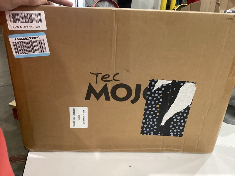 Condition photo showing New/Like New for tecmojo 1u sliding rack shelf,4-post vented rack mount shelf,13.8in deep with adjustable mounting depth 13.8-19.7in,supports to 110lbs,for 19 inch av/network equipment rack,unassembled,black 13.8-19.7" depth