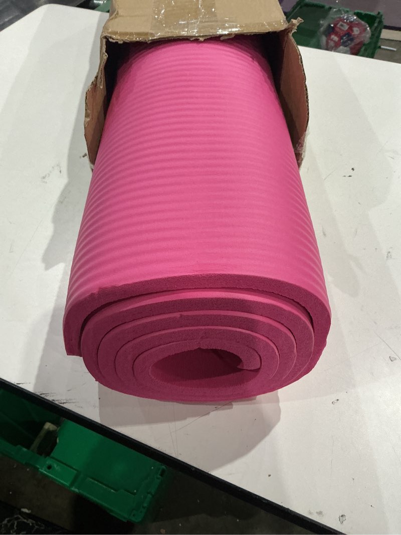 Condition photo showing Good Condition for amazon basics extra thick exercise yoga mat with carrying strap pink 1/2 inch