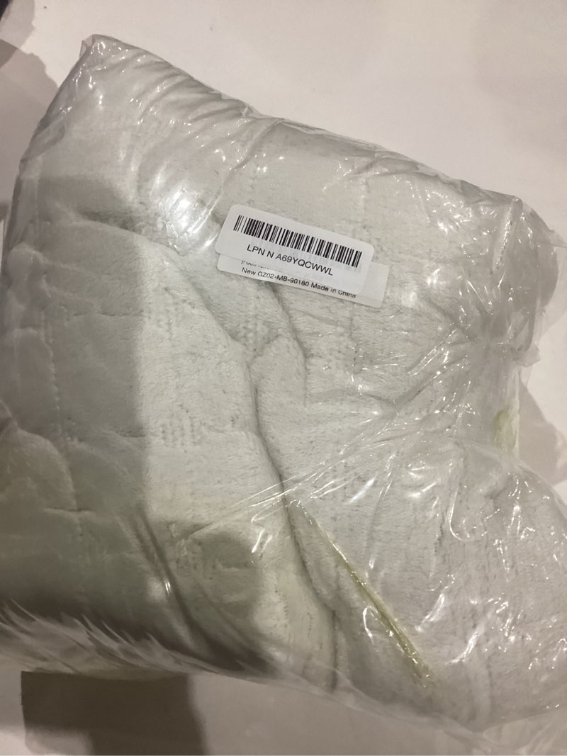 Condition photo showing As Is for Velvet Couch Covers for Sofa, Sofa Covers Washable Sectional, Large Anti-Slip Sofa Slipcovers for 3-4 Cusions and L-Shaped Sofas(1pc, Beige White, 36"×71") Beige White 1pc/36"×71"/Rectangular