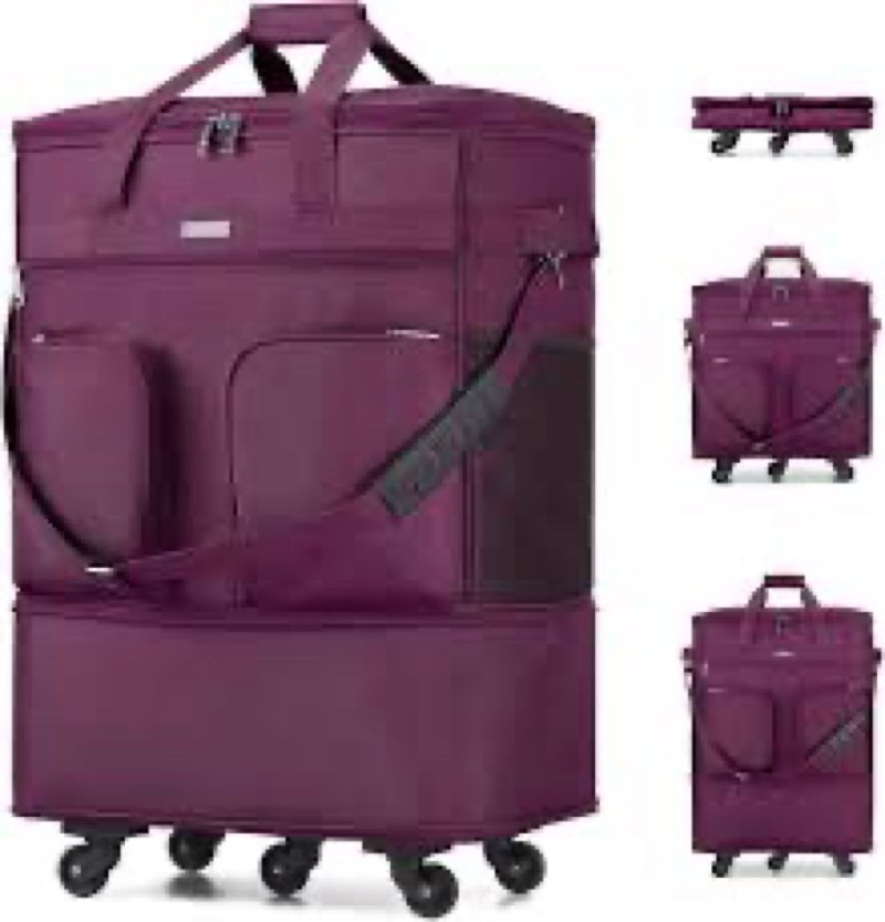Hanke Suitcases with Wheels Expandable Foldable Luggage Bag Suitcase Collapsible Rolling Travel Bag 