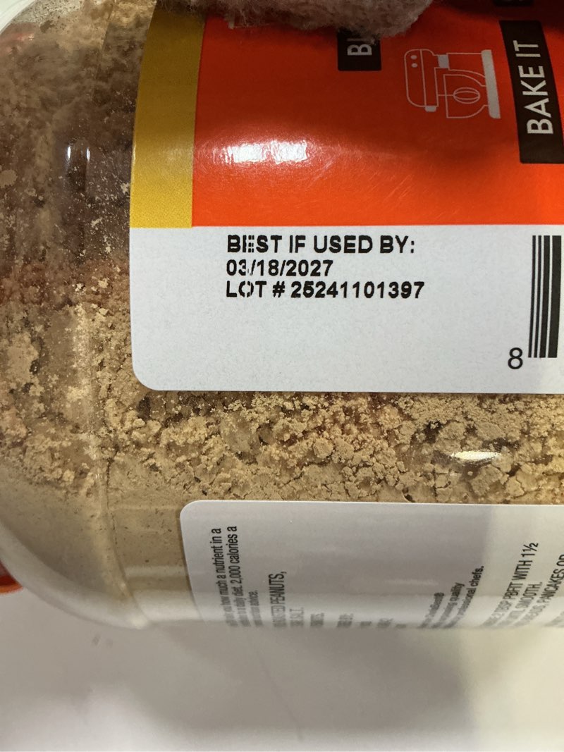 Condition photo showing New/Like New for  USED BY: 03-18-27PBfit All-Natural Peanut Butter Powder  30 oz Jar