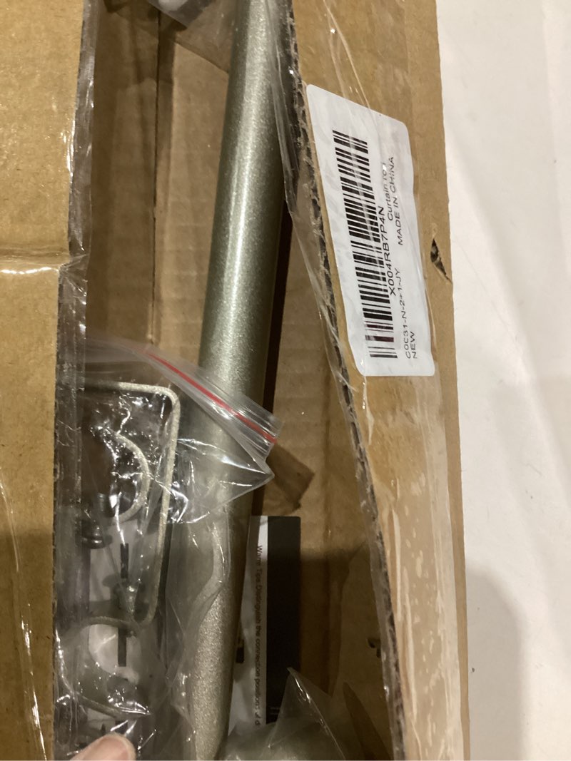 Condition photo showing Good Condition for Curtain Rods for windows 32-48 inch, 5/8 inch Decorative Nickel Splicing Heavy Duty Metal Curtain Rod set with Brackets 32-46" Nickel