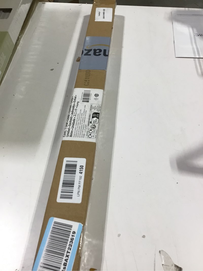 Condition photo showing Good Condition for Amazon Basics Tension Curtain Rod, Adjustable 36-54" Width - Nickel, Classic Finial Nickel 36-54" Indoor