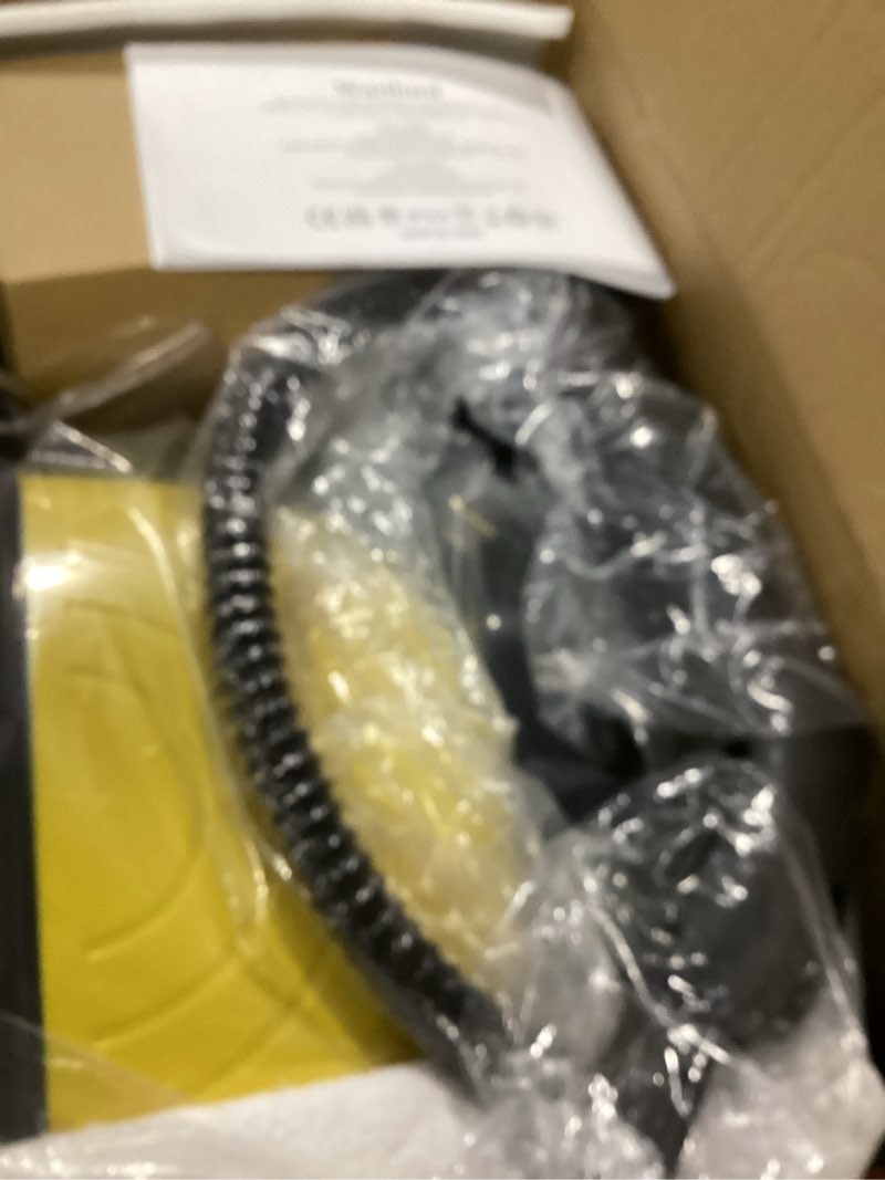 Condition photo showing As Is for steam cleaner, steam cleaner for home, handheld steamer for cleaning with 21 accessories, 248 °f high temperature, suitable for grout, floor. sofas, upholstery, yellow