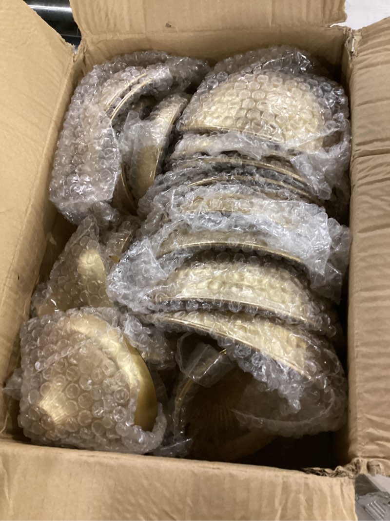 Condition photo showing New/Like New for sziqiqi urn vases for wedding centrepiece - 6in high gold metal vase set of 10 small vintage flower arrangement pots for table centrepieces elegant hammered vase for christmas anniversary party 5.9in - 10 pc gold